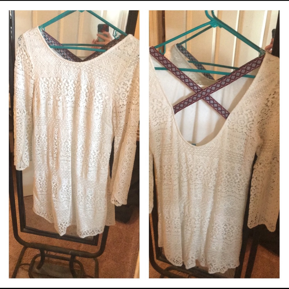 White lace dress